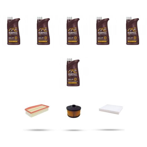 Kit tagliando 3 FILTRI e 6L OLIO compatibile con Dacia Dokker 1.3 Tce 96kw dal 2019 (1/4)