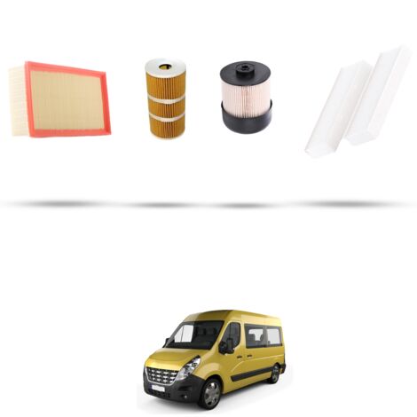 Kit tagliando 4 filtri compatibile con Renault Master IV 2.3 dCI 125kw 2015 (1/5)