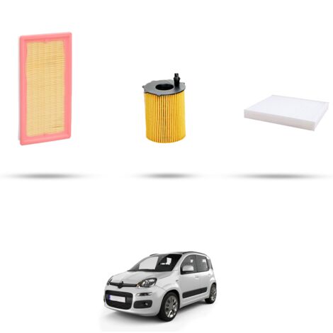 Kit tagliando 3 filtri compatibile con Fiat Panda III 0.9 Twin Air Turbo 66kw dal 2014 (1/4)