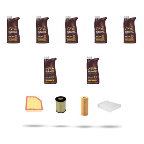 Kit tagliando 4 FILTRI e 7L OLIO compatibile con Volvo XC70 2.4 D5 120Kw dal 2002 al 2005 (1/5)