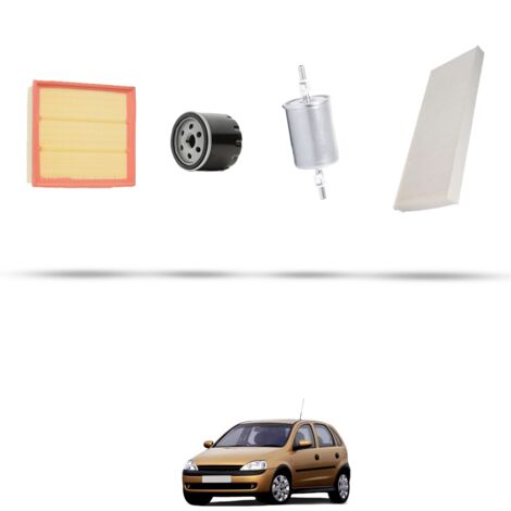 Kit tagliando 4 filtri compatibile con Opel Corsa C 1.4i 16V 66kw Dal 2000 (1/5)