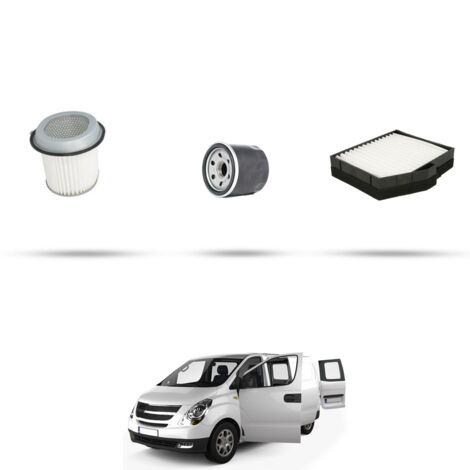 Kit tagliando 3 filtri compatibile con Hyundai H1 Starex 2.4 99kw dal 2001 (1/4)