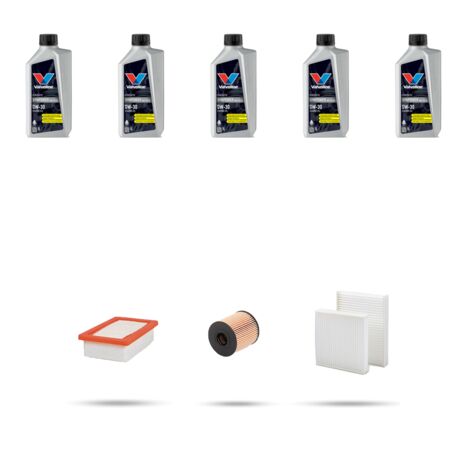 Kit tagliando 3 FILTRI e 5L OLIO compatibile con Ds3 1.6 16v 115kw dal 2010 (1/5)