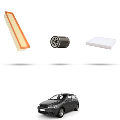 Kit tagliando 3 filtri compatibile con Fiat Punto III 1.2 LPG 51kw dal 2012 (1/4)