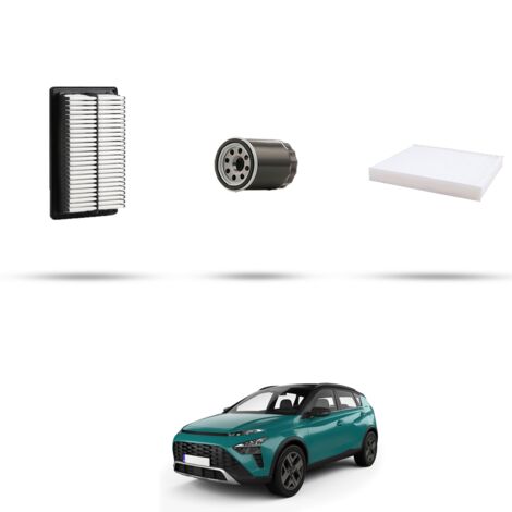 Kit tagliando 3 filtri compatibile con Hyundai Bayon 1.0 T-GDI 48v Hybrid 88kw dal 2021 (1/4)