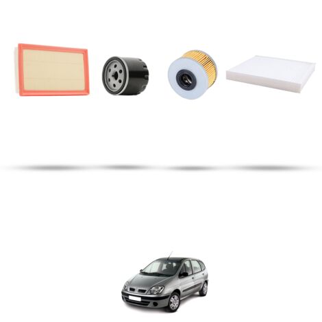 Kit tagliando 4 filtri compatibile con Renault Scenic I 1.9 Diesel 47kw Dal 1998 (1/5)