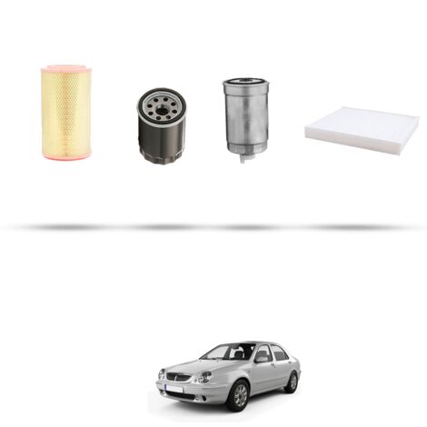 Kit tagliando 4 filtri compatibile con Lancia Lybra 2.4 JTD 99kw dal 1999 (1/5)