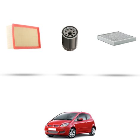 Kit tagliando 3 filtri compatibile con Mitsubshi Colt VI (Z30) 1.3 70KW Dal 2004 (1/4)