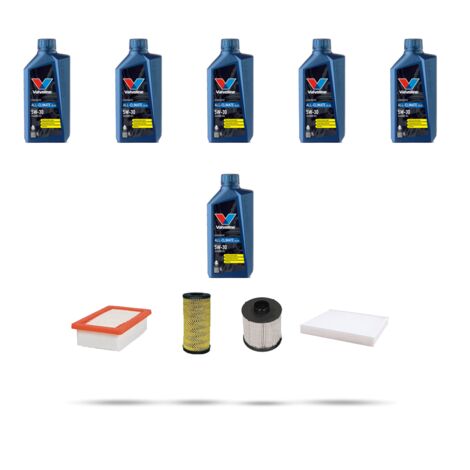 Kit tagliando 4 FILTRI e 6L OLIO compatibile con Renault Captur II 1.5 Blue dCi 115 85Kw dal 2020 (1/5)