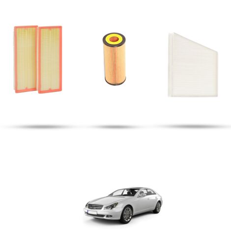 Kit tagliando 3 filtri compatibile con Mercedes CLS (C219) 280 170kw Dal 2006 (1/4)