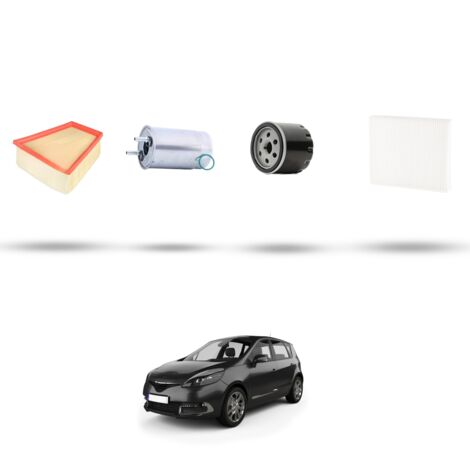 Kit tagliando 4 filtri compatibile con Renault Scenic III / Grand Scenic (JZ16) 1.9 DCI 96kw Dal 2009 (1/5)