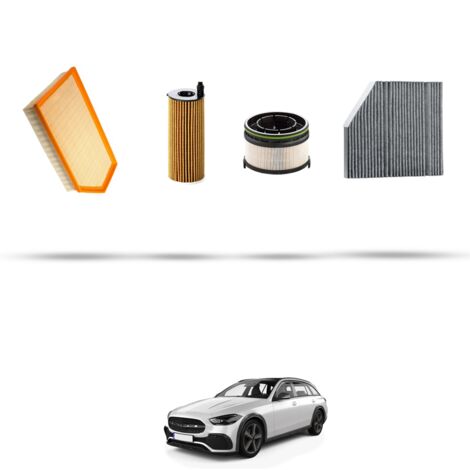 Kit tagliando 4 filtri compatibile con Mercedes Classe C (W206,S206) 300 d 195kw Dal 2021 (1/5)