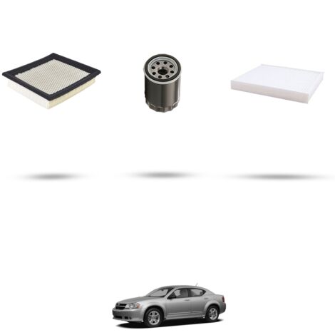 Kit tagliando 3 filtri compatibile con Dodge Avenger 2.0 115kw dal 2007 (1/4)