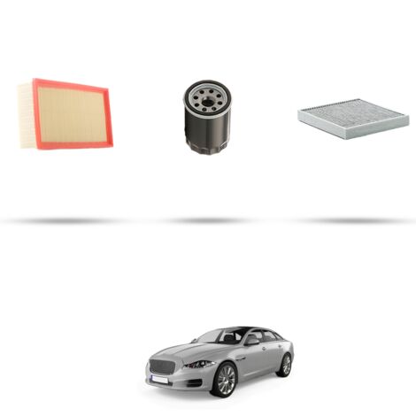 Kit tagliando 3 filtri compatibile con Jaguar XJ (X351) 2.0 177kw dal 2012 (1/4)