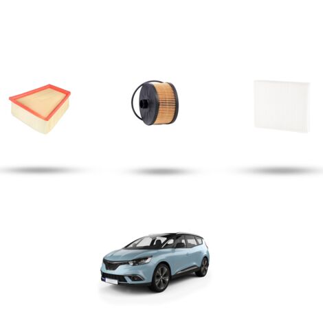 Kit tagliando 3 filtri compatibile con Renault Scenic IV / Grand Scenic 1.3 Tce 103kw Dal 2018 (1/4)