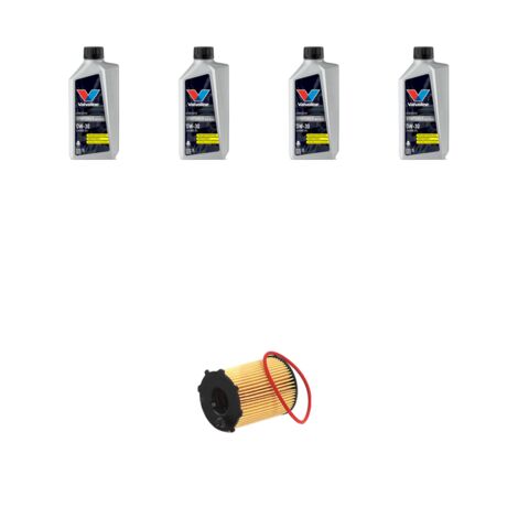 Kit filtro olio e 4L compatibile con Volvo V50 1.6 D2 84kw Dal 2010