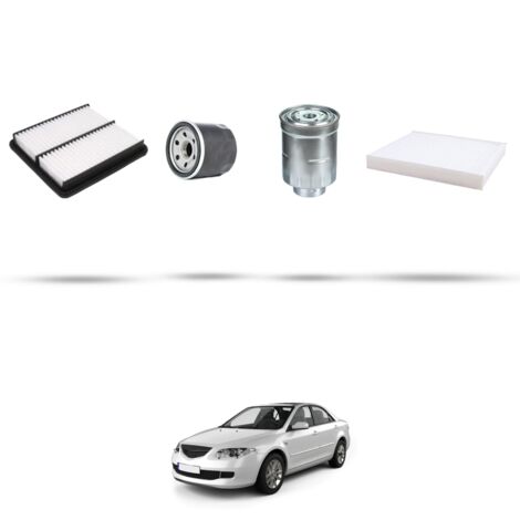 Kit tagliando 4 filtri compatibile con Mazda 6 (GH) 2.2 CD 136kw dal 2009 (1/5)