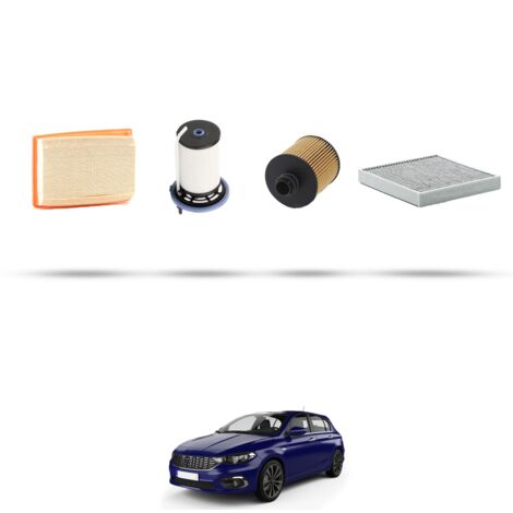 Kit tagliando 4 filtri compatibile con Fiat Tipo 1.6 MultiJEt 88kw dal 2015 (1/5)