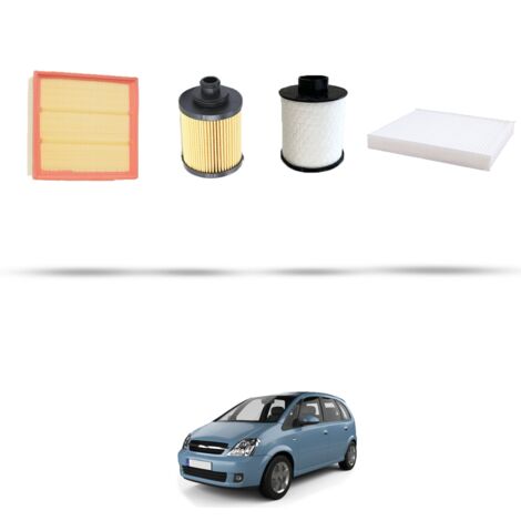 Kit tagliando 4 filtri compatibile con Opel Meriva A 1.3 CDTI 51kw dal 2005 (1/5)