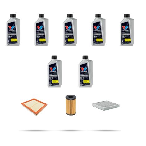 Kit tagliando 3 FILTRI e 7L OLIO compatibile con Jaguar E-Pace (X540) 2.0 P300 MHev 221kw dal 2020 (1/5)
