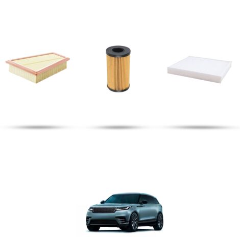 Kit tagliando 3 filtri compatibile con Land Rover Velar (L560) 2.0 P400 297kw dal 2020 (1/4)