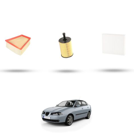 Kit tagliando 3 filtri compatibile con Seat Cordoba III 1.9 TDI 74kw dal 2002 al 2009 (1/4)