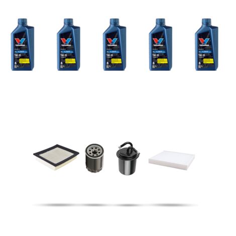 Kit tagliando 4 FILTRI e 5L OLIO compatibile con Subaru Impreza II 2.5 WRX 169kw dal 2005 (1/5)