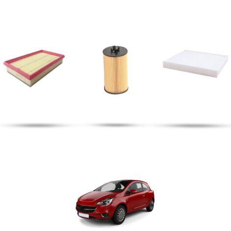 Kit tagliando 3 filtri compatibile con Opel Corsa E (X15) 1.6 opc 152kw Dal 2015 (1/4)