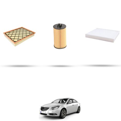 Kit tagliando 3 filtri compatibile con Opel Insigna 1.4 Turbo EcoFlex 103kw Dal 2011