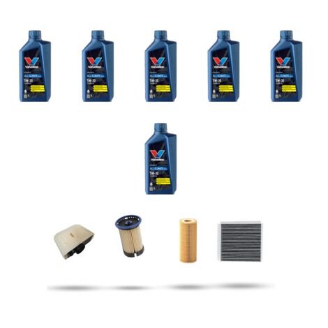 Kit tagliando 4 FILTRI e 6L OLIO compatibile con Vw Touareg III 3.0 TDI (CR) 170Kw dal 2018 (1/5)