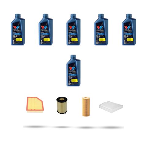 Kit tagliando 4 FILTRI e 6L OLIO compatibile con Volvo XC70 2.4 T 154Kw dal 2002 al 2007 (1/5)