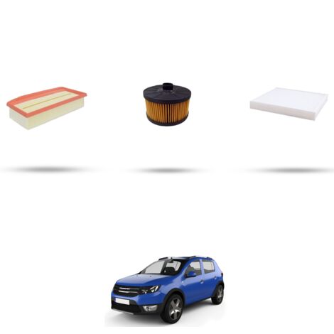 Kit tagliando 3 filtri compatibile con Dacia Sandero II 1.0 Tce 74kw dal 2019 (1/4)