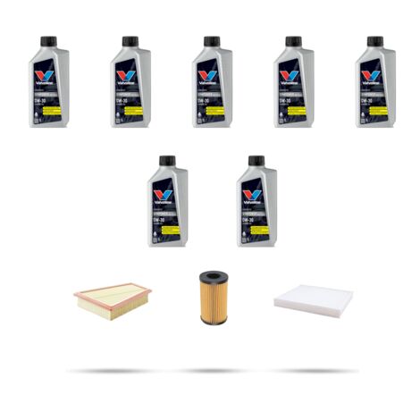 Kit tagliando 3 FILTRI e 7L OLIO compatibile con Jaguar F-Pace (X761) 2.0 P400e 297kw dal 2020 (1/5)