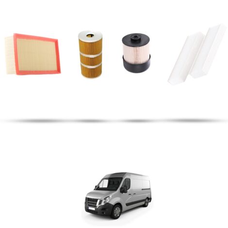 Kit tagliando 4 filtri compatibile con Nissan NV400 (X62, X62B) 2.3 DCI 96KW Dal 2016 (1/5)