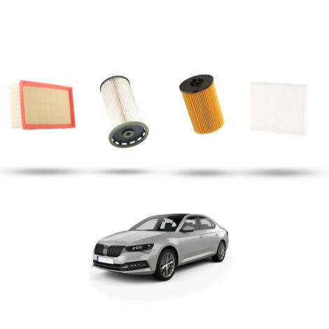 Kit tagliando 4 filtri compatibile con Skoda Superb III (3V) 2.0 TDI 140kw Dal 2015 (1/5)