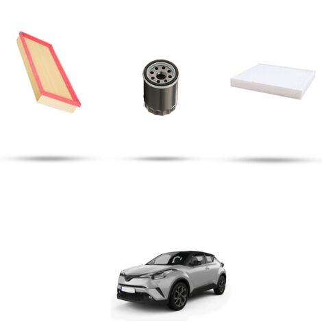 Kit tagliando 3 filtri compatibile con Toyota C-HR 1.2 96kw Dal 2018 (1/4)