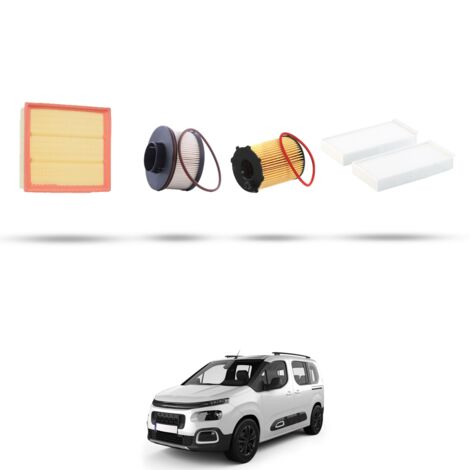 Kit tagliando 4 filtri compatibile con Citroen Berlingo III 1.6 BlueHDI 55kw dal 2018 (1/5)