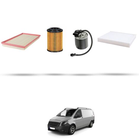 Kit tagliando 4 filtri compatibile con Mercedes Vito III (447) 119 CDI 140kw Dal 2014 (1/5)