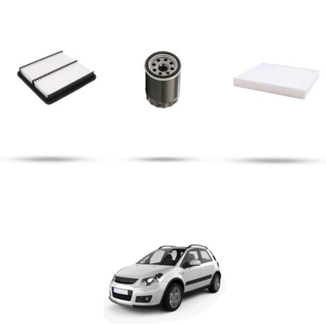 Kit tagliando 3 filtri compatibile con Suzuki Sx4 1.5 VVT 82kw Dal 2010 (1/4)
