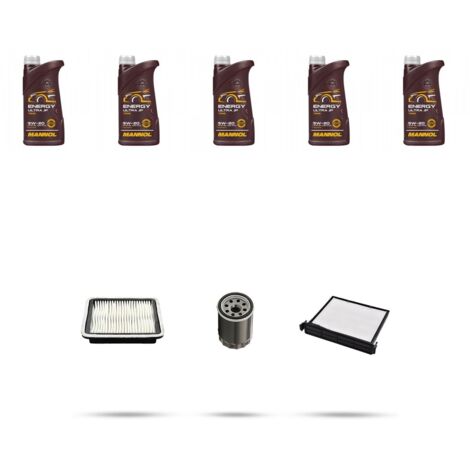 Kit tagliando 3 FILTRI e 5L OLIO compatibile con Subaru Impreza III 2.0 16V 110kw dal 2007 (1/4)