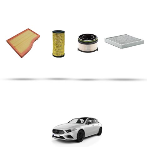 Kit tagliando 4 filtri compatibile con Mercedes Classe A (w177) 160 d 70kw Dal 2019 (1/5)