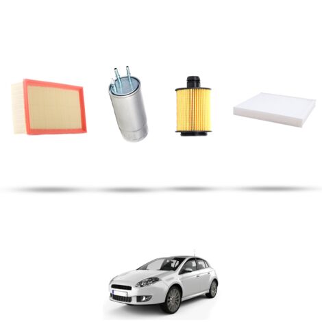 Kit tagliando 4 filtri compatibile con Fiat Bravo II 2.0 MJT 121kw dal 2008 (1/5)