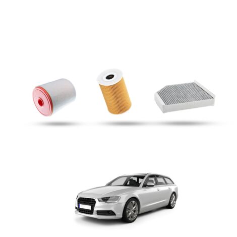 Kit Tagliando 3 filtri compatibile con Audi A6 (C7) 4.0 tfsi S6 309kw dal 2012 (1/4)