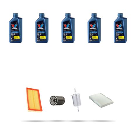 Kit tagliando 4 FILTRI e 5L OLIO compatibile con Ford Transit Connect 1.8 16V 85kw dal 2002 al 2013 (1/5)