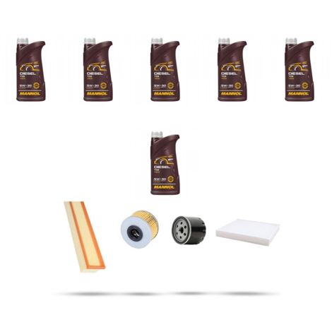 Kit tagliando 4 FILTRI e 6L OLIO compatibile con Renault Clio II 1.9 dTi 59kw Dal 2000 (1/5)