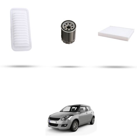 Kit tagliando 3 filtri compatibile con Suzuki Swift IV 1.2 69kw dal 2010 (1/4)