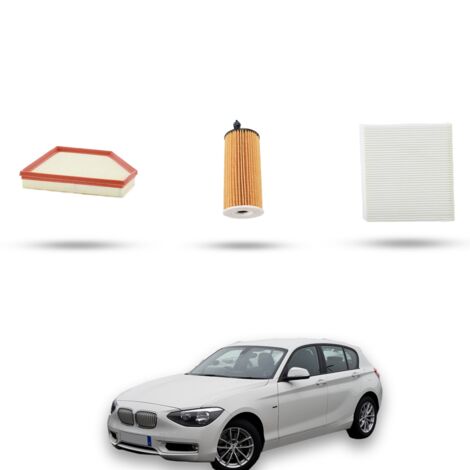 Kit Tagliando 3 filtri compatibile con Bmw serie 1 (F20,F21) 125i 165kw dal 2016 (1/4)