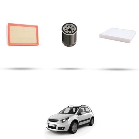 Kit tagliando 3 filtri compatibile con Suzuki Sx4 1.6 16v 88kw Dal 2009 (1/4)