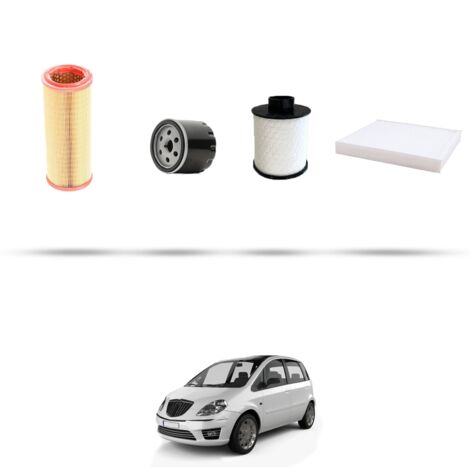 Kit tagliando 4 filtri compatibile con Lancia Musa 1.9 D Multijet 74kw dal 2004 (1/5)