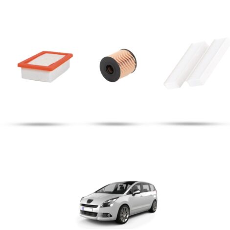 Kit tagliando 3 filtri compatibile con Peugeot 5008 1.6 THP 120kw dal 2012 (1/4)